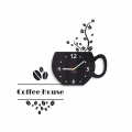 Zegar kuchenny COFFEE HOUSE czarny