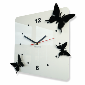 Clock flying butterflies