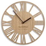 Drewniany zegar Loft Piccolo Oak