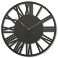 Duży zegar ścienny Loft Adulto 50cm czarny