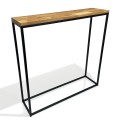 Konsola loftowa czarna 80x80x20cm