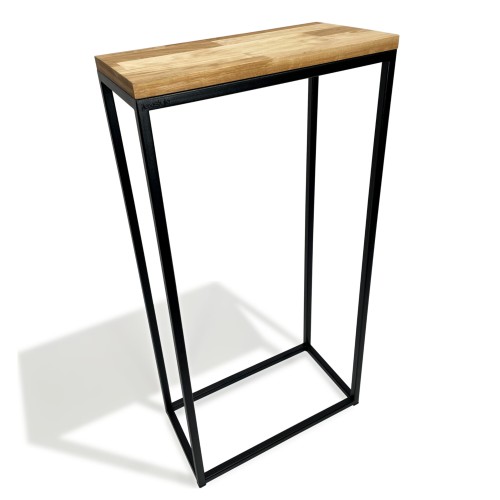 Konsola loftowa czarna 40x80x20cm