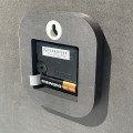 Zegar ścienny do salonu DIGITS dębowy 40cm tył zegara