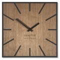 Zegar ścienny drewniany EXACT Dębowy 40cm przód