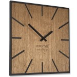 Zegar ścienny drewniany EXACT Dębowy 40cm