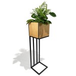 Kwietnik loftowy Harmonic Oak 22x22x80 cm