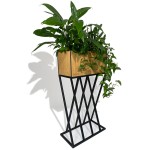 Kwietnik loftowy Shape Oak 42x22x80 cm