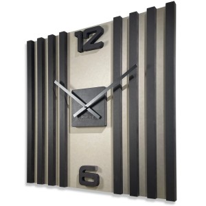Modern wall clock LAMELAS SQ 60cm