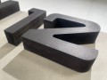 Zegar ścienny czarny LAMELE SQ 60cm