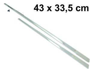 WSKAZÓWKI srebrne do zegara ściennego 43cm