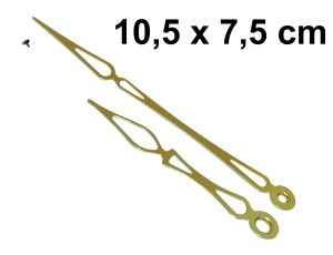WSKAZÓWKI złote do zegara ściennego 30 cm
