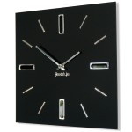 Modern Wall Clock Black BRILLIANT 30cm