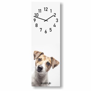 Zegar ścienny szkło akrylowe duży do salonu do kuchni Zwierzaki Jack Russel