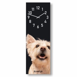 Zegar ścienny szkło akrylowe duży do salonu do kuchni Zwierzaki West