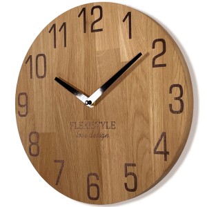 Wooden wall clock NATUR 30cm