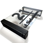Tablica adresowa na dom Loft plexi transparentna 30x40