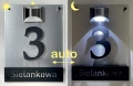 Tabliczka z numerem domu podświetlana solarna 30x40 day&night