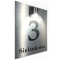 Tabliczka z numerem domu podświetlana solarna 30x40 produkt1