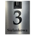 Tabliczka z numerem domu podświetlana solarna 30x40 produkt2