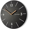 Zegar ścienny Scandic 30cm czarny cichy do salonu