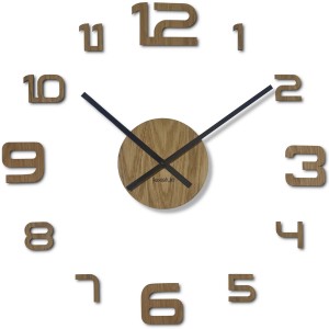 Duży zegar ścienny drewniany OakTime 50-75cm