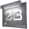 Tabliczka z numerem domu podświetlana solarna 40x30