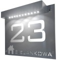 Tabliczka z numerem domu podświetlana solarna 40x30