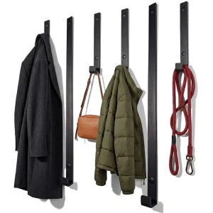 Metal wall clothes rack for the hallway