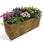 Donica drewniana dębowa na taras do salonu 60x40x20cm