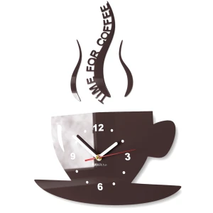 Kitchen wall clock CUP wenge