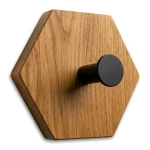 Hexagon Wall Hook – Oiled Oak