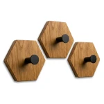 Wieszak ścienny na ubrania Hexagon 3 sztuki