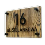 Tabliczka adresowa na dom wood dibond 20x30 