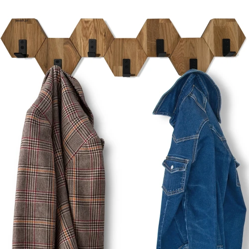 Wieszak ścienny na ubrania Hexagon 77cm