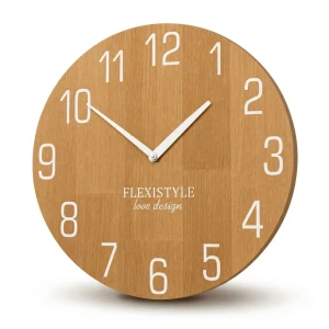 Wooden wall clock NATUR 30cm 