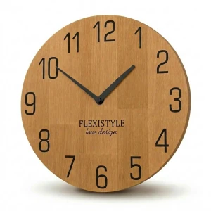 Wooden wall clock NATUR 30cm