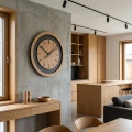 Dębowy zegar ścienny Black&Oak dębowy
