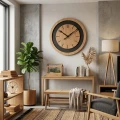 Dębowy zegar ścienny Black&Oak dębowy