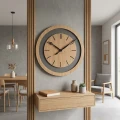 Dębowy zegar ścienny Black&Oak dębowy