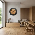 Dębowy zegar ścienny Black&Oak2 dębowy