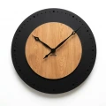 Dębowy zegar ścienny Black&Oak2 dębowy