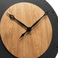 Dębowy zegar ścienny Black&Oak2 dębowy