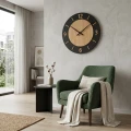 Zegar ścienny drewniany NORDIC OAK 75 cm