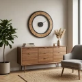 Zegar ścienny drewniany OSLO 75 cm