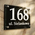 Tabliczka adresowa aluminium czarna 30x40 wizualizacja3
