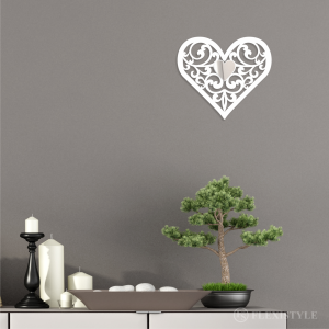 Dekoracja z akrylu, ażurowe serce 1