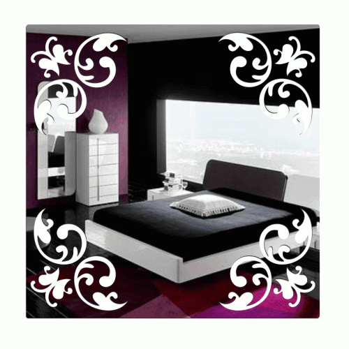 Lustro glamour Flora do salonu