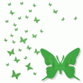Dekoracja ścienna FLEXI motylki
