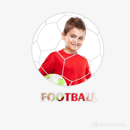 Lustro do pokoju dziecięcego Football naklejane