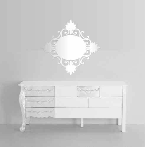 Lustro Glamour naklejane na ścianę